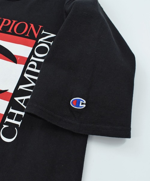 Champion(チャンピオン)の「【USED】Champion ロゴ Tシャツ(Tシャツ/カットソー・メンズ・ブラック・X-LARGE)」の2枚目の写真
