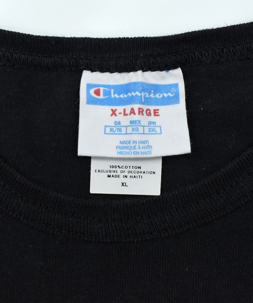 Champion(チャンピオン)の「【USED】Champion ロゴ Tシャツ(Tシャツ/カットソー・メンズ・ブラック・X-LARGE)」の3枚目の写真