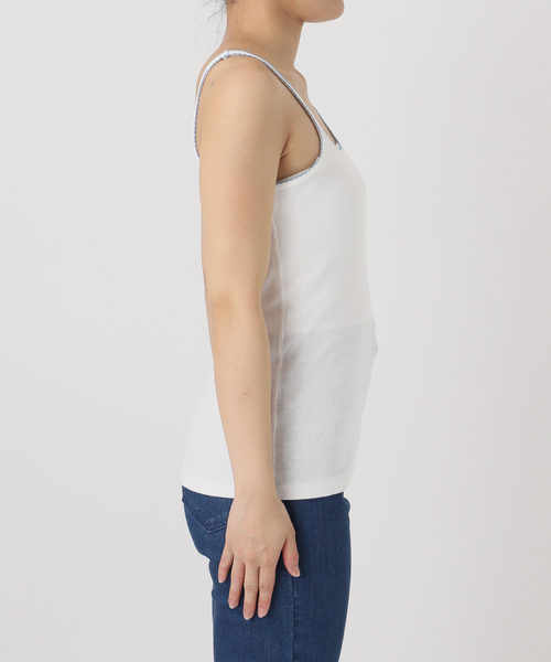 EDIT. FOR LULU（エディットフォールル）の「petiteLULU ピコキャミソール（キャミソール・レディース・ホワイト/カーキ・FREE）」の15枚目の写真