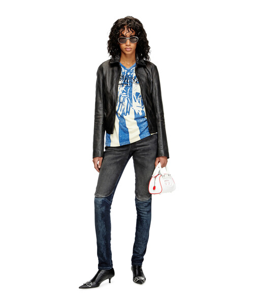 DIESEL(ディーゼル)の「ウィメンズ レザージャケット L-EGRAD(ライダースジャケット・レディース・ブラック・38/40/42)」の3枚目の写真