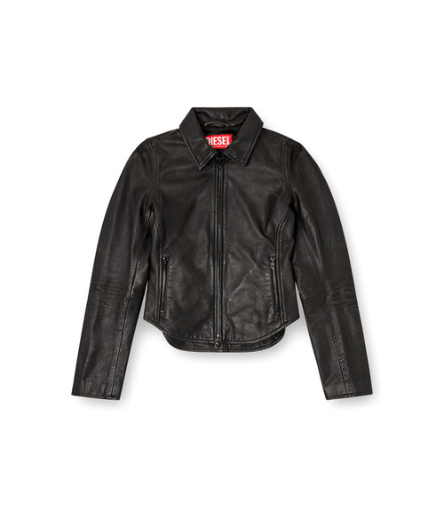 DIESEL(ディーゼル)の「ウィメンズ レザージャケット L-EGRAD(ライダースジャケット・レディース・ブラック・38/40/42)」の6枚目の写真