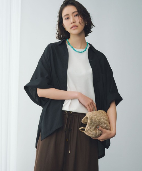 ブラウス シャツ アイロンいらず5分袖ドライシャツ / 579965 レディース Elura｜アイロンいらず5分袖ドライシャツ/579965 | Rakuten