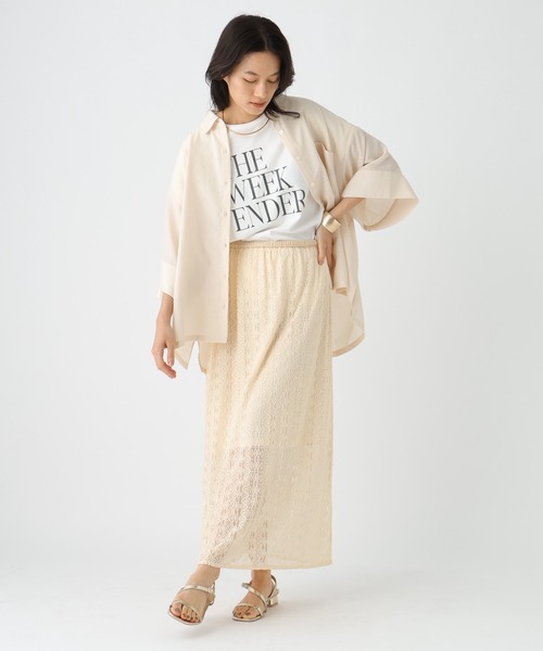 Elura（エルーラ）の「アイロンいらず5分袖ドライシャツ / 579965（シャツ/ブラウス・レディース・ダークブラウン/ライトピンク/ブラック/オフホワイト・FREE）」の8枚目の写真