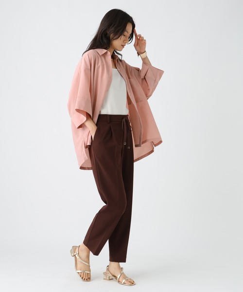 Elura（エルーラ）の「アイロンいらず5分袖ドライシャツ / 579965（シャツ/ブラウス・レディース・ダークブラウン/ライトピンク/ブラック/オフホワイト・FREE）」の20枚目の写真