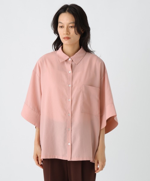 Elura（エルーラ）の「アイロンいらず5分袖ドライシャツ / 579965（シャツ/ブラウス・レディース・ダークブラウン/ライトピンク/ブラック/オフホワイト・FREE）」の22枚目の写真