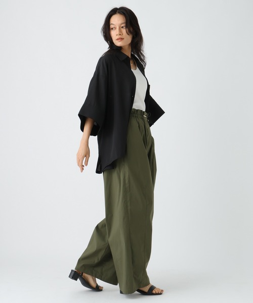 Elura（エルーラ）の「アイロンいらず5分袖ドライシャツ / 579965（シャツ/ブラウス・レディース・ダークブラウン/ライトピンク/ブラック/オフホワイト・FREE）」の11枚目の写真