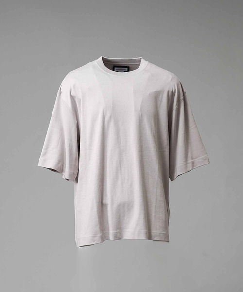 MAISON SPECIAL（メゾンスペシャル）の「《UNISEX》【EX】Prime-Over Smooth Crew Neck T-Shirt/プライムオーバースムースクルーネックTシャツ【MAISON SPECIAL/メゾンスペシャル】（Tシャツ/カットソー・メンズ・オフホワイト/チャコールグレー/ブラック/グレイッシュベージュ・0/1/2）」の11枚目の写真