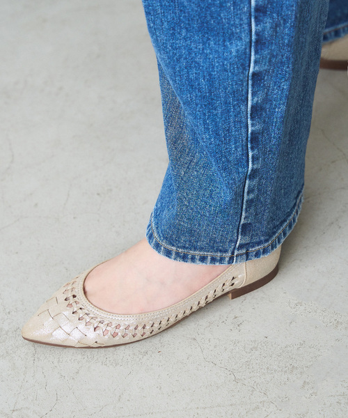 LE TALON（ルタロン）の「《追加》ポインテッドサシメッシュフラット（バレエシューズ・レディース・ブラック系その他/シルバー・23cm/23.5cm/24cm/24.5cm/22cm/22.5cm/25cm/25.5cm）」の4枚目の写真