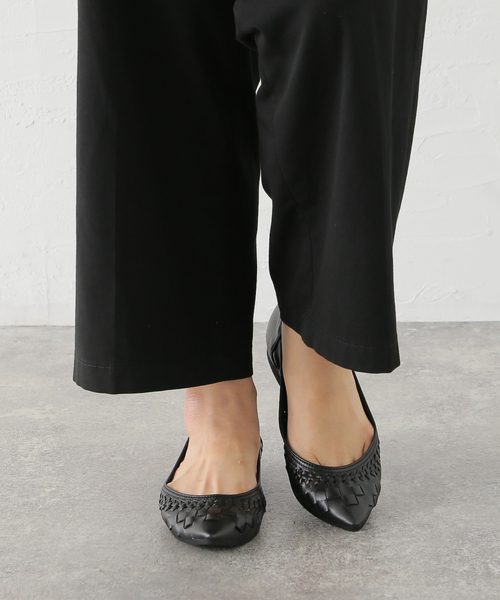 LE TALON メッシュフラットパンプス23cm BLACK 追加》ポインテッドサシメッシュフラット（バレエシューズ）｜LE TALON