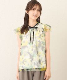 セール】バンピーリップストップコンビ チュニックブラウス（シャツ