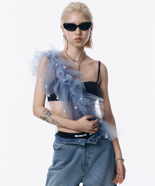 JOSE MOON（ジョゼムーン）の「BRA TOP/ブラトップ（その他トップス・レディース・ホワイト/ブラック/チャコールグレー・FREE）」の14枚目の写真