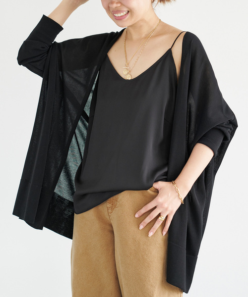 Deuxieme Classe（ドゥーズィエムクラス）の「*追加 SILK SATIN キャミソール（シャツ/ブラウス・レディース・ブラウン/ブラック・FREE）」の6枚目の写真