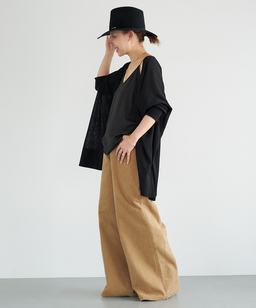 Deuxieme Classe（ドゥーズィエムクラス）の「*追加 SILK SATIN キャミソール（シャツ/ブラウス・レディース・ブラウン/ブラック・FREE）」の9枚目の写真