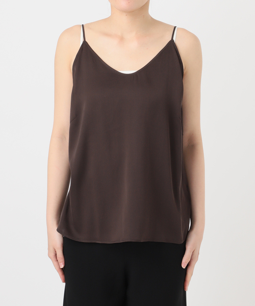 Deuxieme Classe（ドゥーズィエムクラス）の「*追加 SILK SATIN キャミソール（シャツ/ブラウス・レディース・ブラウン/ブラック・FREE）」の12枚目の写真