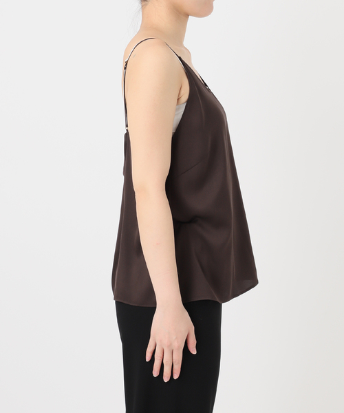 Deuxieme Classe（ドゥーズィエムクラス）の「*追加 SILK SATIN キャミソール（シャツ/ブラウス・レディース・ブラウン/ブラック・FREE）」の15枚目の写真