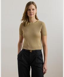 LAUREN RALPH LAUREN / ローレン ラルフ ローレン ジオモチーフ メッシュ ショートスリーブ セーター ローレン ラルフ ローレン LAUREN RALPH LAUREN ジオモチーフ