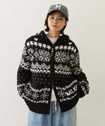 MILKFED.（ミルクフェド）の「SNOW PATTERN COWICHAN KNIT JACKET（その他アウター）」