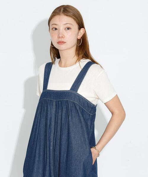 URBAN RESEARCH Sonny Label(アーバンリサーチサニーレーベル)の「デニムサロペット(サロペット/オーバーオール・レディース・ブラック/インディゴブルー・FREE)」の4枚目の写真