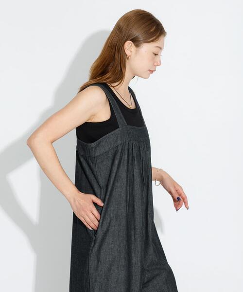 URBAN RESEARCH Sonny Label(アーバンリサーチサニーレーベル)の「デニムサロペット(サロペット/オーバーオール・レディース・ブラック/インディゴブルー・FREE)」の11枚目の写真