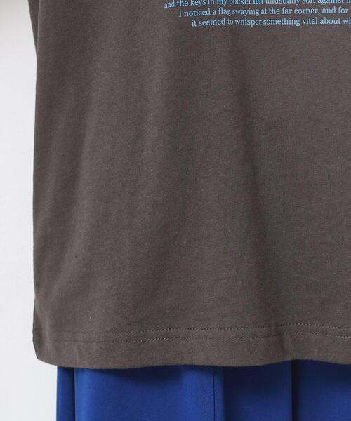 Dessin(デッサン)の「【ユニセックス・洗える】オーガニックコットンロゴ入りTシャツ(Tシャツ/カットソー・レディース・ホワイト系/チャコールグレー・02/01/00/04/03)」の13枚目の写真