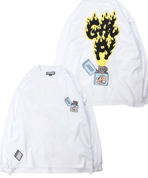 GALFY/ガルフィー】 FIRE ライターロンT（Tシャツ/カットソー）｜GALFY