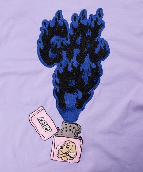 GALFY(ガルフィー)の「【GALFY/ガルフィー】 FIRE ライターロンT(Tシャツ/カットソー・メンズ・ホワイト/ライトパープル/ブラック・M/L/XL)」の11枚目の写真