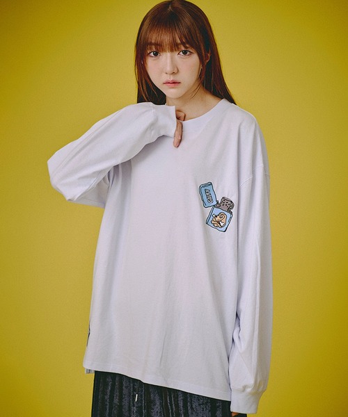 GALFY(ガルフィー)の「【GALFY/ガルフィー】 FIRE ライターロンT(Tシャツ/カットソー・メンズ・ホワイト/ライトパープル/ブラック・M/L/XL)」の15枚目の写真