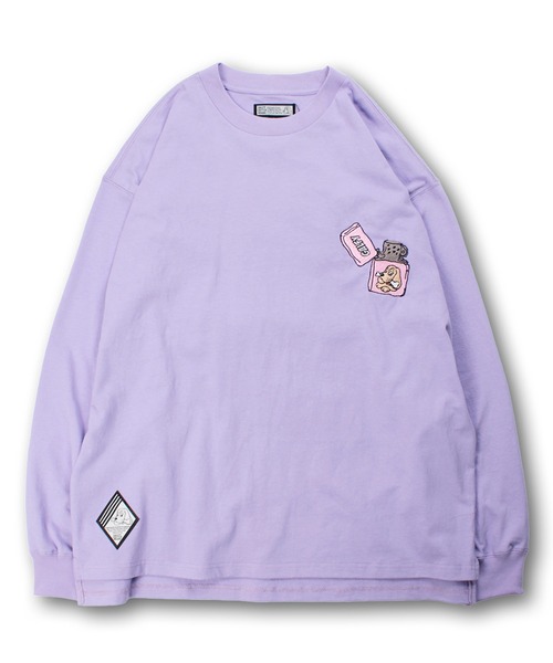 GALFY(ガルフィー)の「【GALFY/ガルフィー】 FIRE ライターロンT(Tシャツ/カットソー・メンズ・ホワイト/ライトパープル/ブラック・M/L/XL)」の14枚目の写真