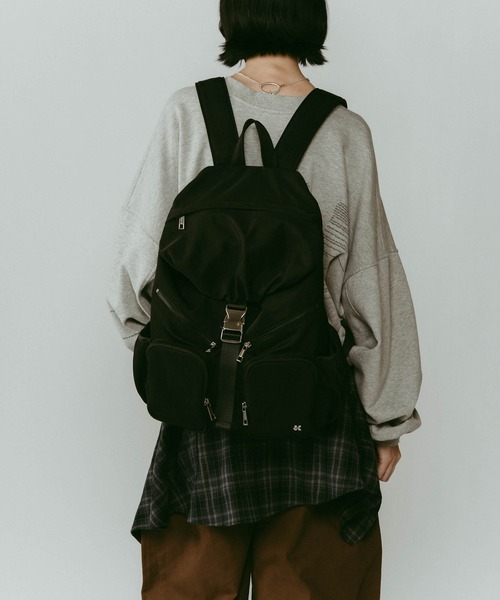 Knuth Marf（クヌースマーフ）の「【Knuth Marf】nylon back pack（バックパック/リュック・メンズ・ブラック・FREE）」の2枚目の写真