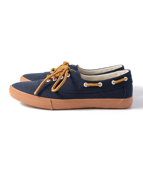 coen（コーエン）の「デッキレースアップスニーカー◆（スニーカー・レディース・オリーブ/ホワイト/ネイビー・LARGE/SMALL/MEDIUM）」の9枚目の写真