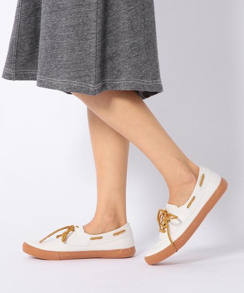 coen（コーエン）の「デッキレースアップスニーカー◆（スニーカー・レディース・オリーブ/ホワイト/ネイビー・LARGE/SMALL/MEDIUM）」の6枚目の写真