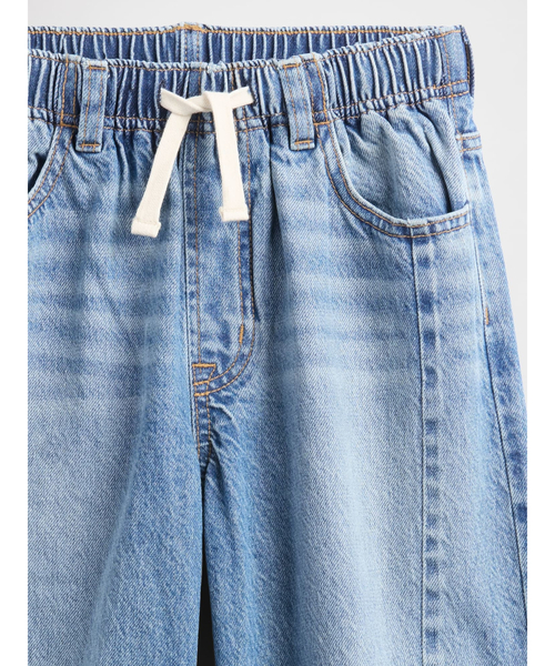 GAP(ギャップ)の「ハイライズ プルオン バレルデニム (キッズ)(デニムパンツ・キッズ・インディゴブルー・150cm/140cm/110cm/120cm/130cm/160cm)」の3枚目の写真