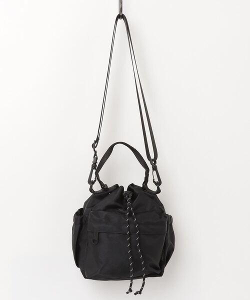 GERRY(ジェリー)の「GERRY ジェリー 2WAYショルダー 巾着バッグ(ショルダーバッグ・レディース・ベージュ/ブラック/チャコール・ONE SIZE)」の16枚目の写真