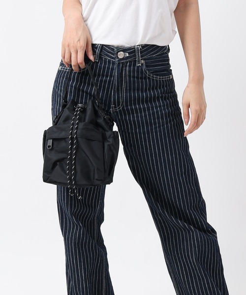 GERRY(ジェリー)の「GERRY ジェリー 2WAYショルダー 巾着バッグ(ショルダーバッグ・レディース・ベージュ/ブラック/チャコール・ONE SIZE)」の10枚目の写真