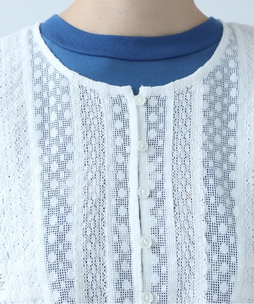 bulle de savon（ビュルデサボン）の「lace patchwork ベスト（ベスト・レディース・ブラック/ホワイト・FREE）」の20枚目の写真