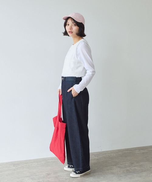 bulle de savon（ビュルデサボン）の「lace patchwork ベスト（ベスト・レディース・ブラック/ホワイト・FREE）」の4枚目の写真