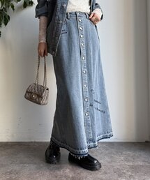レディースのスカート（ブルー・ネイビー/青色系）ファッション