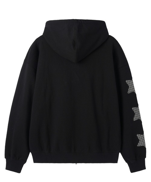 OY/オーワイ』STAR CHECK HOODIE ZIP UP/スターチェックジップアップ