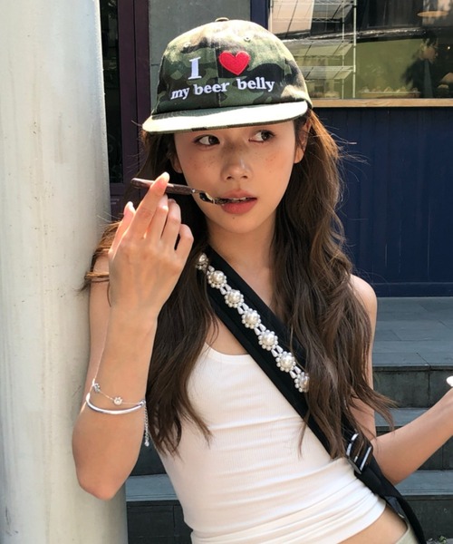 Vipoa（ヴィポア）の「Love logo embroidery cap（キャップ・レディース・カモフラージュ/レオパード・FREE）」の17枚目の写真