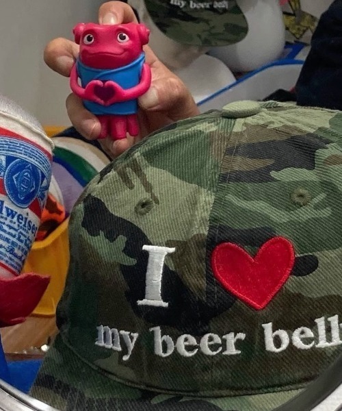 Vipoa（ヴィポア）の「Love logo embroidery cap（キャップ・レディース・カモフラージュ/レオパード・FREE）」の4枚目の写真