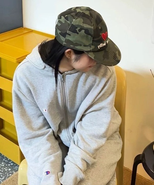 Vipoa（ヴィポア）の「Love logo embroidery cap（キャップ・レディース・カモフラージュ/レオパード・FREE）」の7枚目の写真