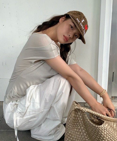 Vipoa（ヴィポア）の「Love logo embroidery cap（キャップ・レディース・カモフラージュ/レオパード・FREE）」の9枚目の写真