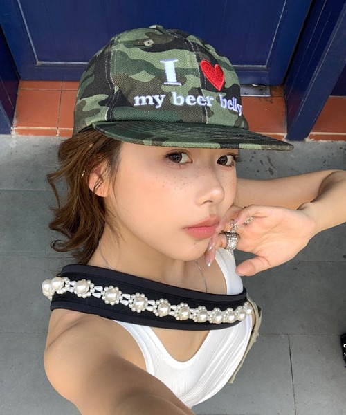 Love logo embroidery cap（キャップ）｜Vipoa（ヴィポア）の