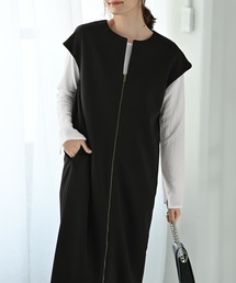 【Kana Oyama×BLK001】ジップジレワンピース/DELI size