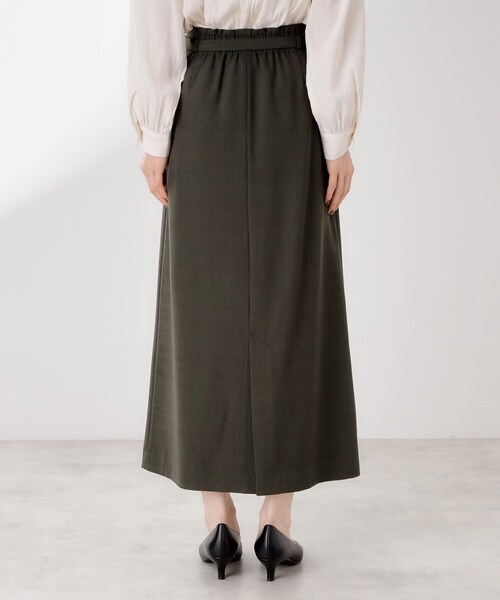 THE SHOP TK （ザ ショップ ティーケー ）の「ベルト付ナロースカート【セットアップ可】/CAVIANシリーズ（スカート・レディース・スミクロ/チャコールグレー・12/13）」の3枚目の写真