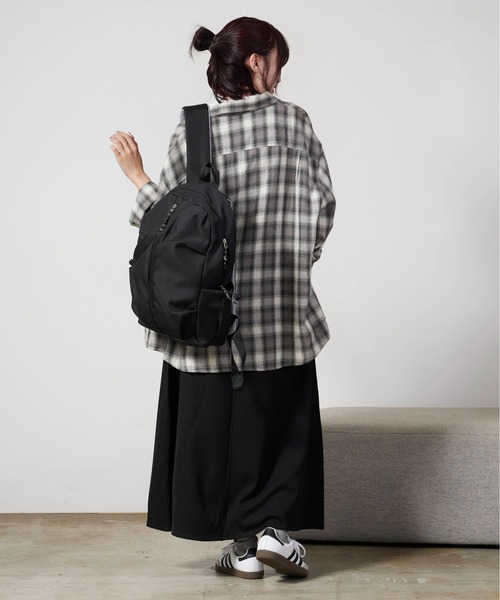 Gramicci（グラミチ）の「Gramicci/グラミチ WOOL LIKE FLARE SKIRT ウール フレアスカート（スカート・レディース・チャコール/ブラック・L/M/S）」の8枚目の写真