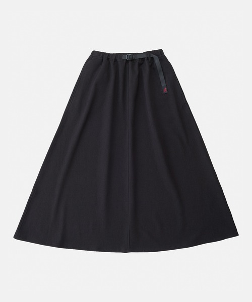 Gramicci（グラミチ）の「Gramicci/グラミチ WOOL LIKE FLARE SKIRT ウール フレアスカート（スカート・レディース・チャコール/ブラック・L/M/S）」の3枚目の写真