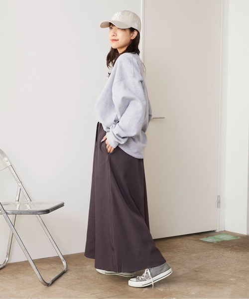 Gramicci（グラミチ）の「Gramicci/グラミチ WOOL LIKE FLARE SKIRT ウール フレアスカート（スカート・レディース・チャコール/ブラック・L/M/S）」の15枚目の写真
