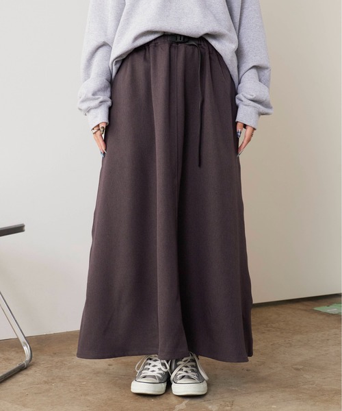 Gramicci（グラミチ）の「Gramicci/グラミチ WOOL LIKE FLARE SKIRT ウール フレアスカート（スカート・レディース・チャコール/ブラック・L/M/S）」の22枚目の写真