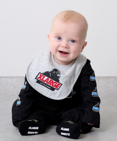 XLARGE KIDS（エクストララージキッズ）の「袖OGプリント長袖2WAYオール（ロンパース・キッズ・トップグレー/ブラック/グリーン・50-70cm）」の13枚目の写真